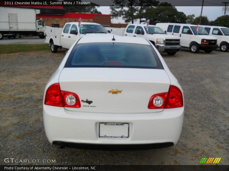 Summit White / Titanium 2011 Chevrolet Malibu LS