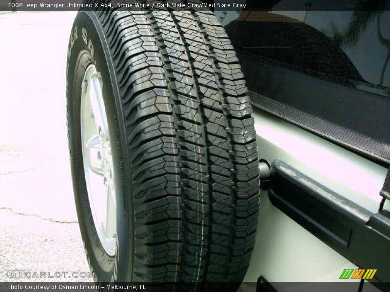 Stone White / Dark Slate Gray/Med Slate Gray 2008 Jeep Wrangler Unlimited X 4x4