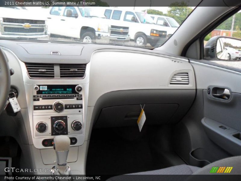 Summit White / Titanium 2011 Chevrolet Malibu LS