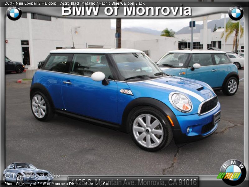 Astro Black Metallic / Pacific Blue/Carbon Black 2007 Mini Cooper S Hardtop