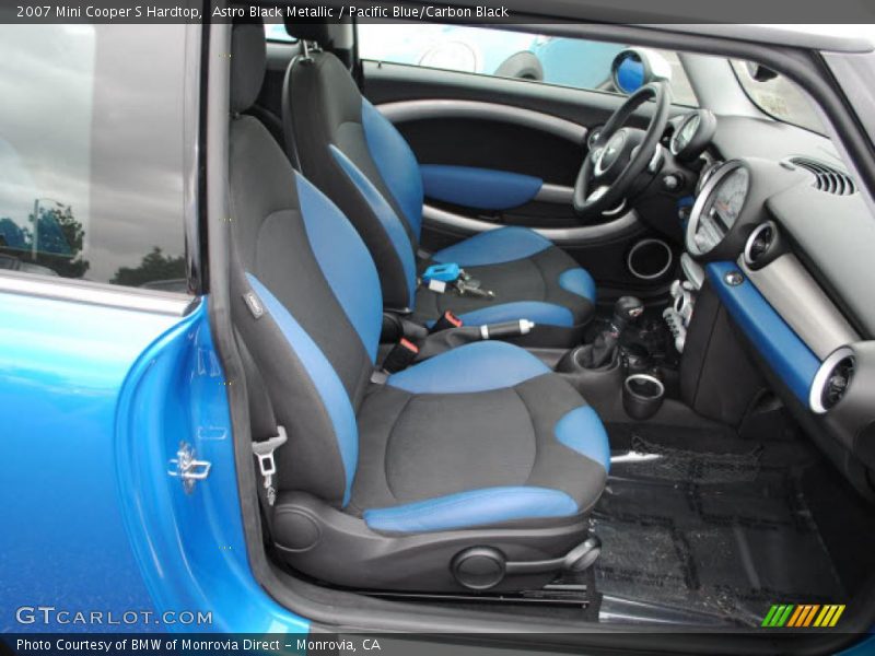 Astro Black Metallic / Pacific Blue/Carbon Black 2007 Mini Cooper S Hardtop