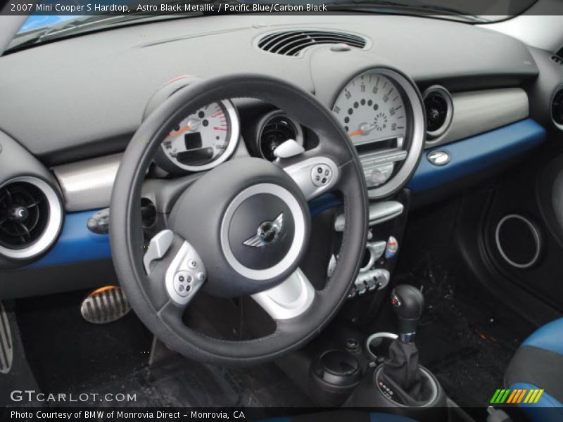 Astro Black Metallic / Pacific Blue/Carbon Black 2007 Mini Cooper S Hardtop