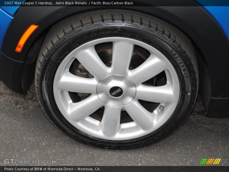Astro Black Metallic / Pacific Blue/Carbon Black 2007 Mini Cooper S Hardtop