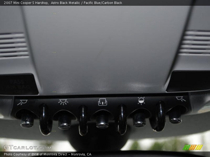 Astro Black Metallic / Pacific Blue/Carbon Black 2007 Mini Cooper S Hardtop