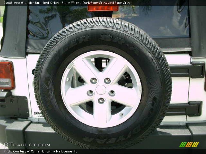 Stone White / Dark Slate Gray/Med Slate Gray 2008 Jeep Wrangler Unlimited X 4x4