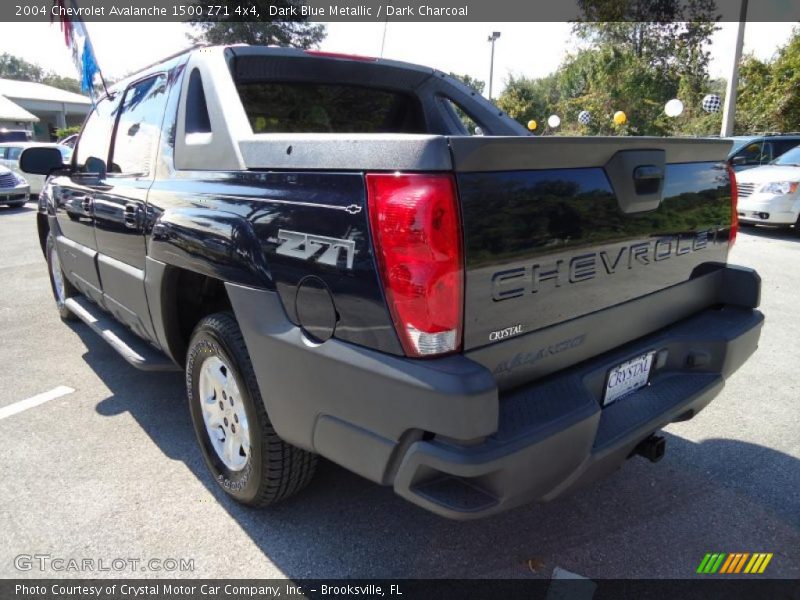 Dark Blue Metallic / Dark Charcoal 2004 Chevrolet Avalanche 1500 Z71 4x4