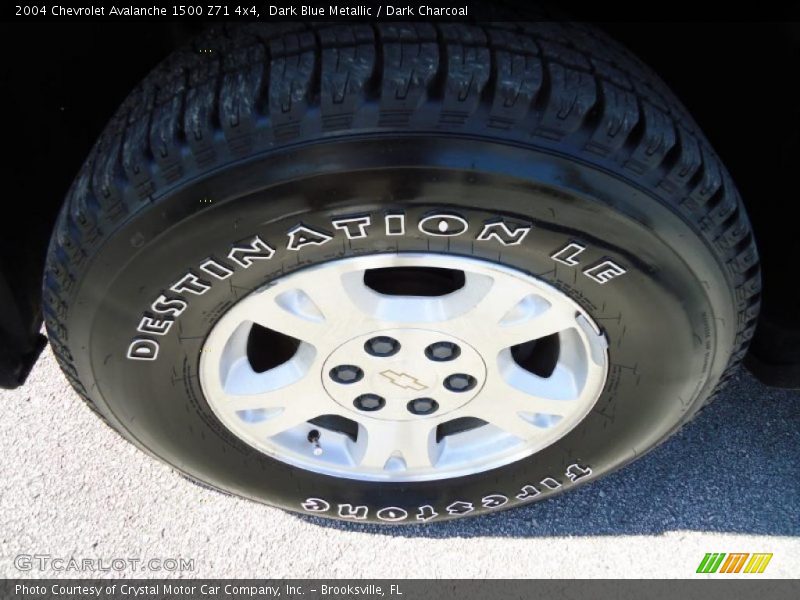 Dark Blue Metallic / Dark Charcoal 2004 Chevrolet Avalanche 1500 Z71 4x4
