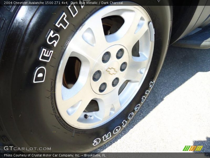 Dark Blue Metallic / Dark Charcoal 2004 Chevrolet Avalanche 1500 Z71 4x4