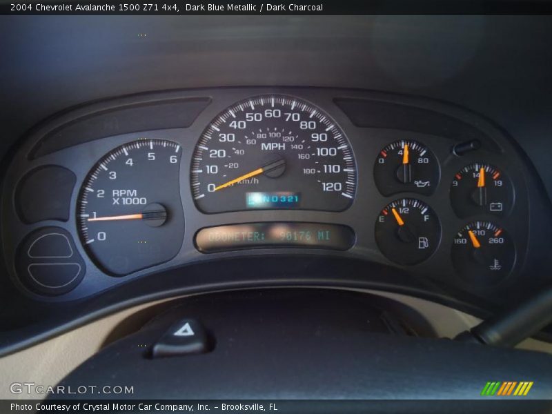 Dark Blue Metallic / Dark Charcoal 2004 Chevrolet Avalanche 1500 Z71 4x4