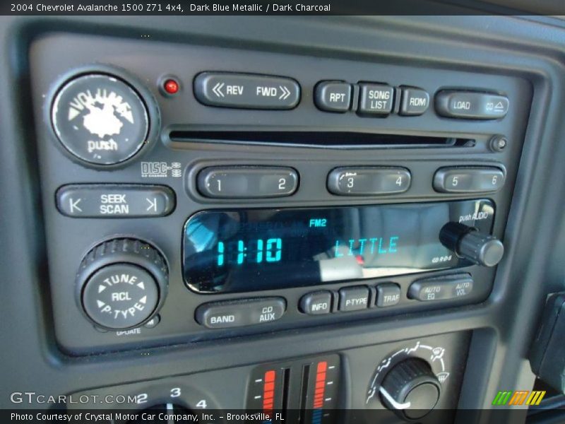 Dark Blue Metallic / Dark Charcoal 2004 Chevrolet Avalanche 1500 Z71 4x4