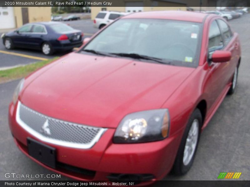 Rave Red Pearl / Medium Gray 2010 Mitsubishi Galant FE