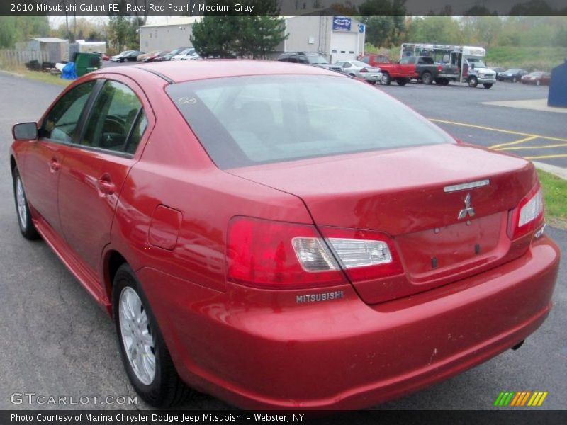 Rave Red Pearl / Medium Gray 2010 Mitsubishi Galant FE