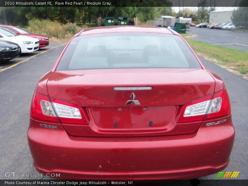 Rave Red Pearl / Medium Gray 2010 Mitsubishi Galant FE