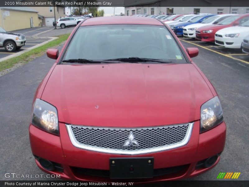 Rave Red Pearl / Medium Gray 2010 Mitsubishi Galant FE