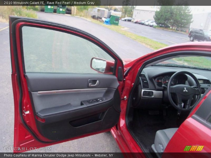 Rave Red Pearl / Medium Gray 2010 Mitsubishi Galant FE