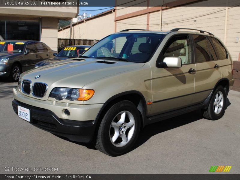 Pearl Beige Metallic / Beige 2001 BMW X5 3.0i