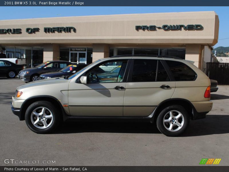 Pearl Beige Metallic / Beige 2001 BMW X5 3.0i
