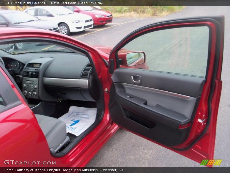Rave Red Pearl / Medium Gray 2010 Mitsubishi Galant FE