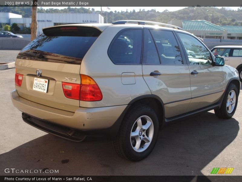 Pearl Beige Metallic / Beige 2001 BMW X5 3.0i
