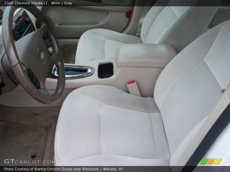 White / Gray 2008 Chevrolet Impala LT