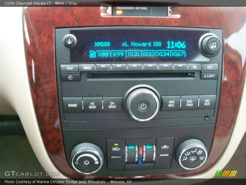 White / Gray 2008 Chevrolet Impala LT