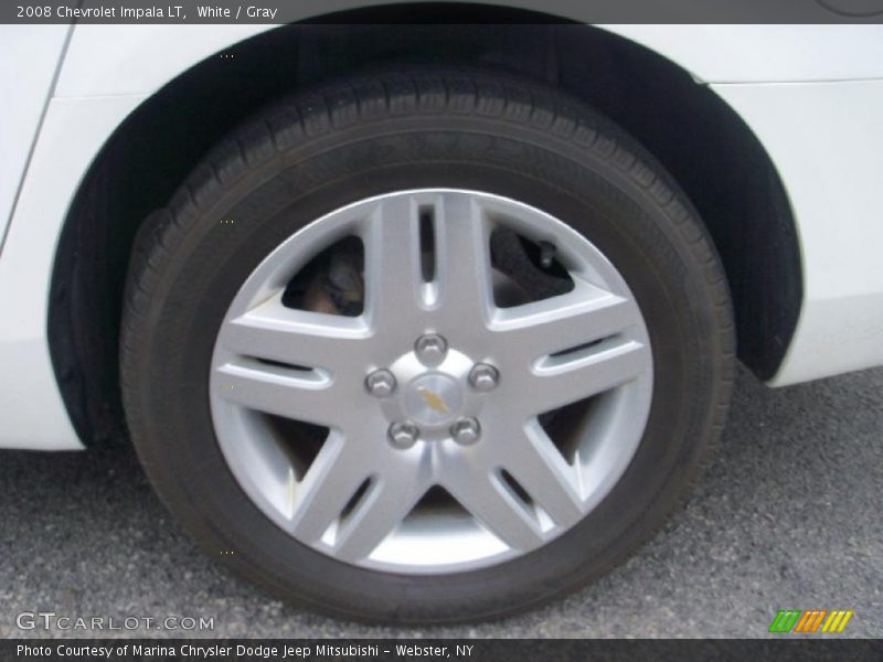 White / Gray 2008 Chevrolet Impala LT