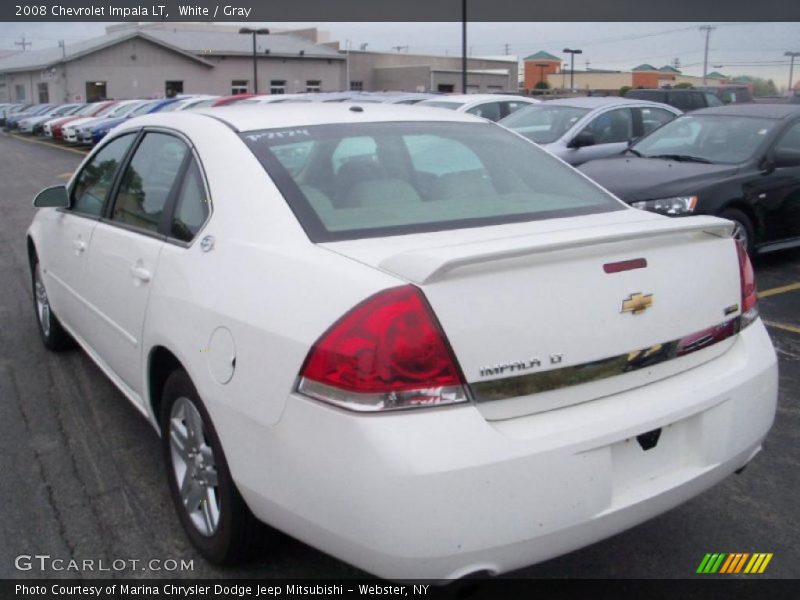 White / Gray 2008 Chevrolet Impala LT