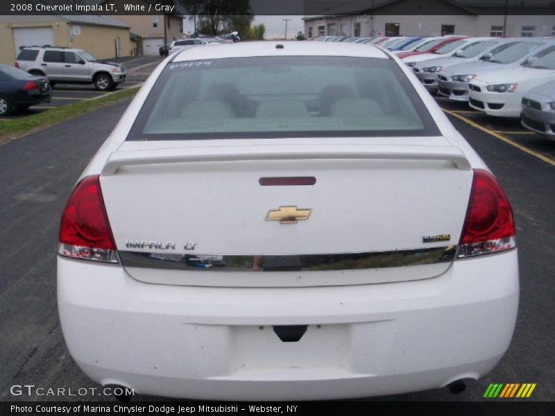 White / Gray 2008 Chevrolet Impala LT