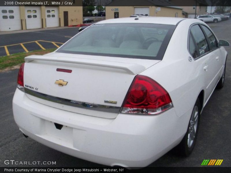 White / Gray 2008 Chevrolet Impala LT