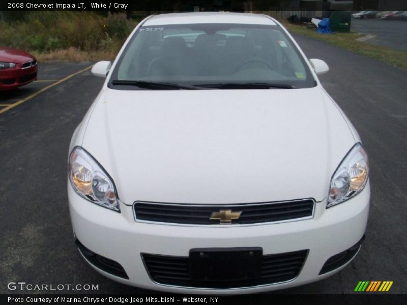 White / Gray 2008 Chevrolet Impala LT