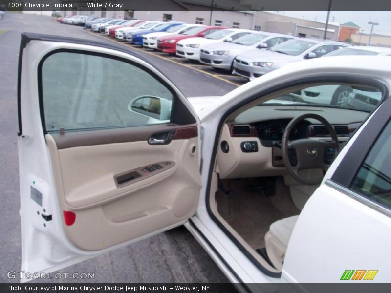 White / Gray 2008 Chevrolet Impala LT