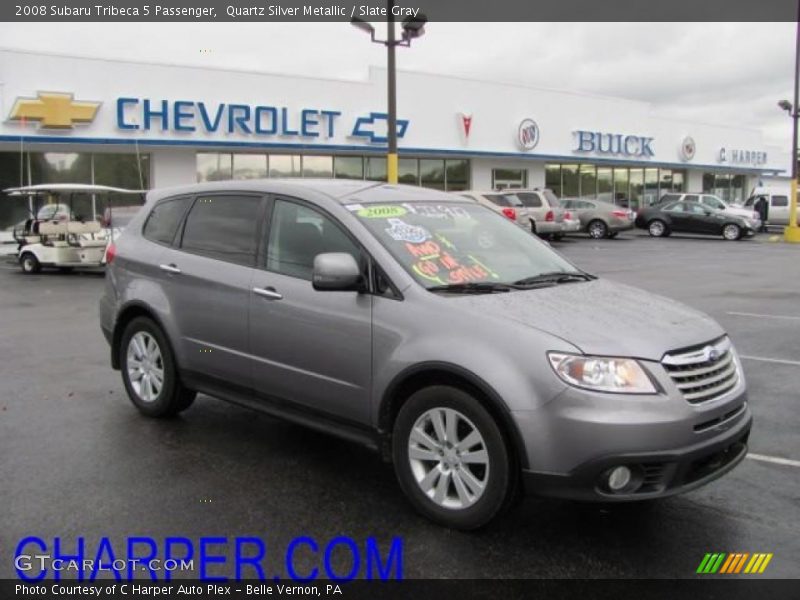 Quartz Silver Metallic / Slate Gray 2008 Subaru Tribeca 5 Passenger