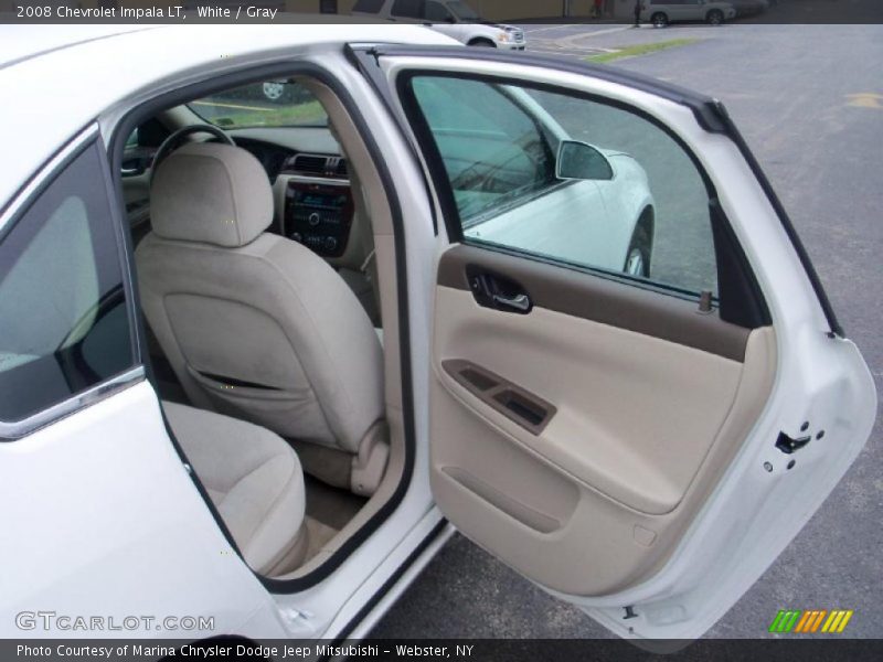 White / Gray 2008 Chevrolet Impala LT