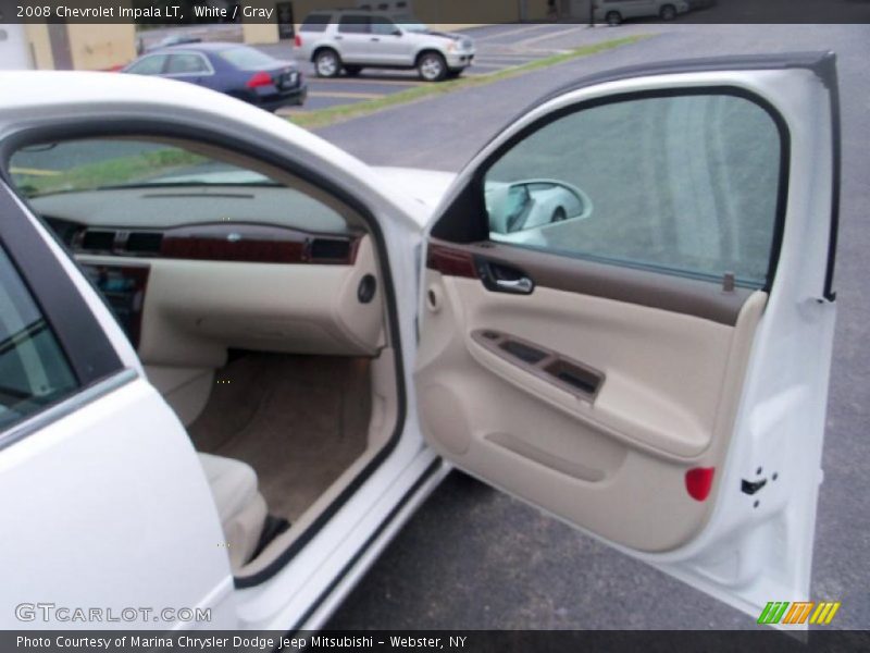 White / Gray 2008 Chevrolet Impala LT