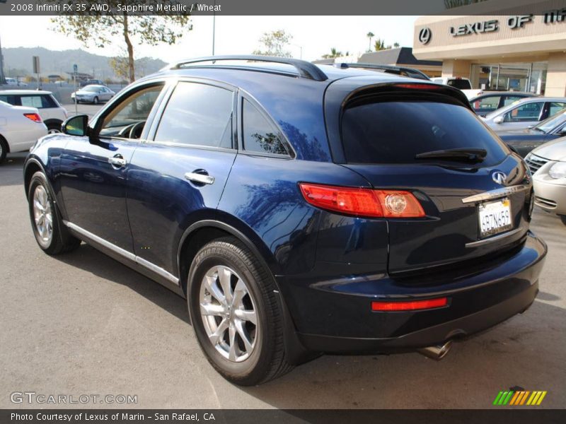 Sapphire Metallic / Wheat 2008 Infiniti FX 35 AWD