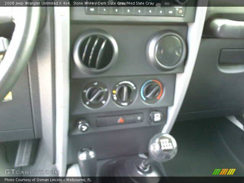 Stone White / Dark Slate Gray/Med Slate Gray 2008 Jeep Wrangler Unlimited X 4x4