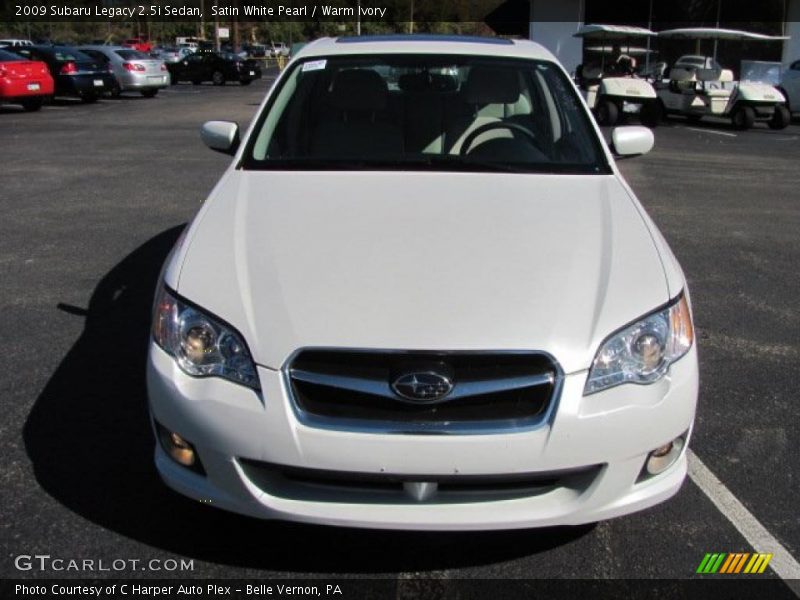 Satin White Pearl / Warm Ivory 2009 Subaru Legacy 2.5i Sedan