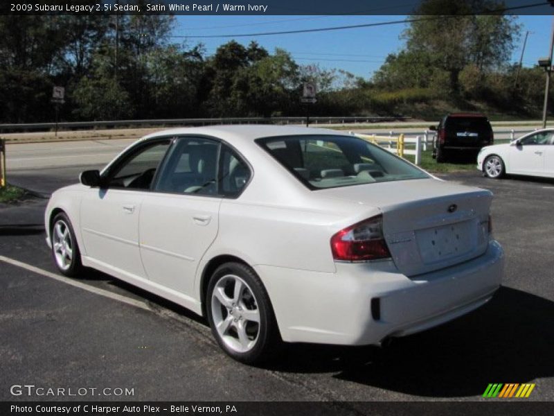 Satin White Pearl / Warm Ivory 2009 Subaru Legacy 2.5i Sedan