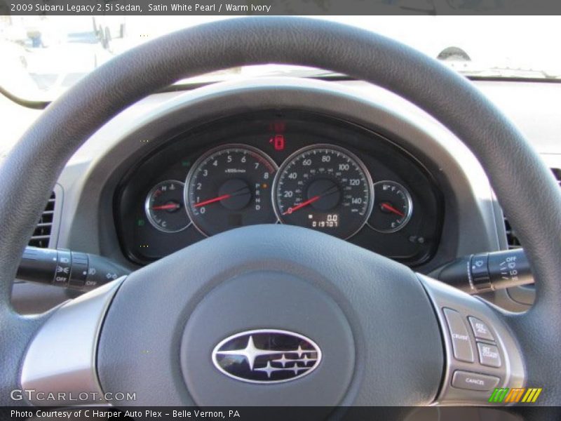 Satin White Pearl / Warm Ivory 2009 Subaru Legacy 2.5i Sedan