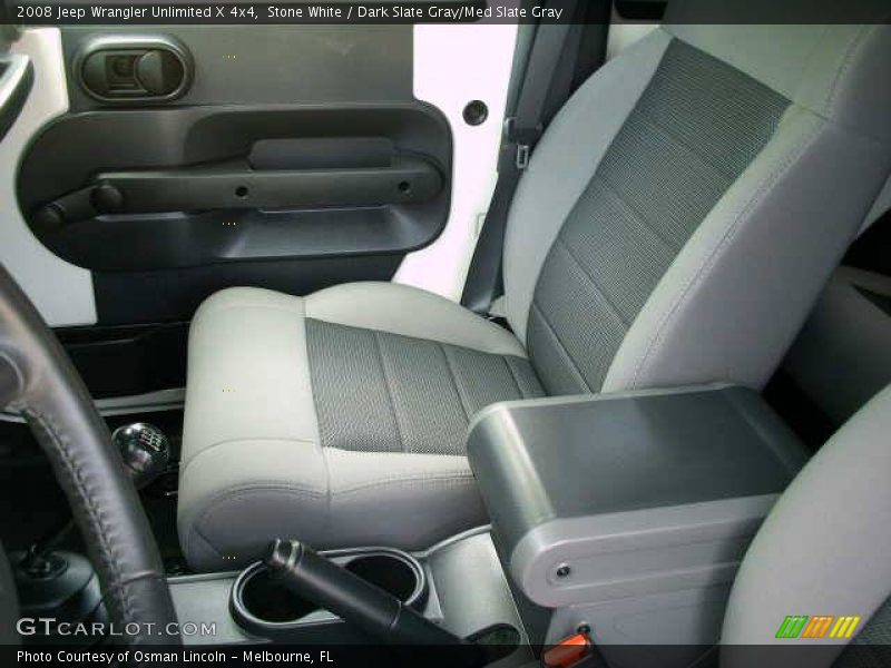 Stone White / Dark Slate Gray/Med Slate Gray 2008 Jeep Wrangler Unlimited X 4x4