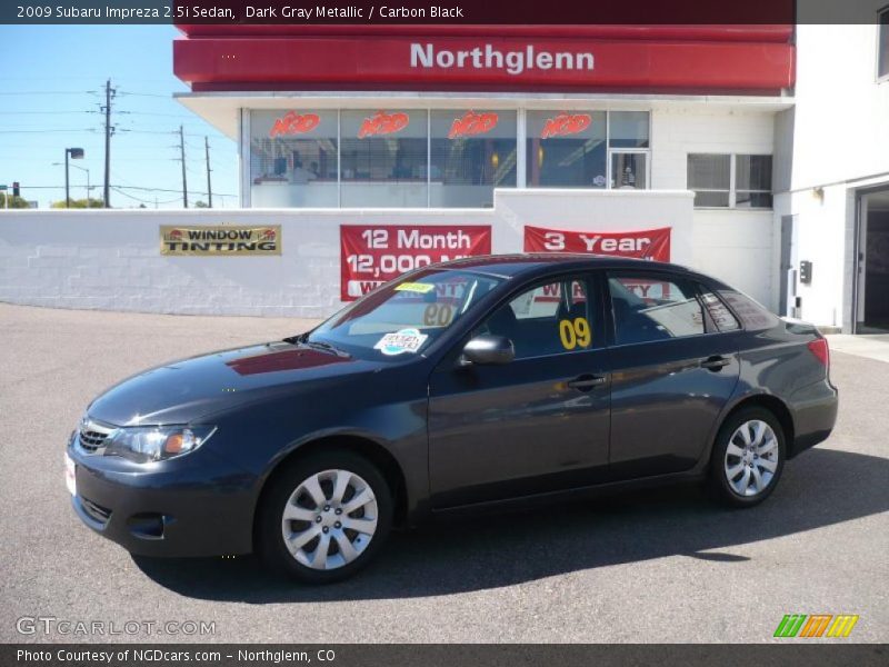 Dark Gray Metallic / Carbon Black 2009 Subaru Impreza 2.5i Sedan