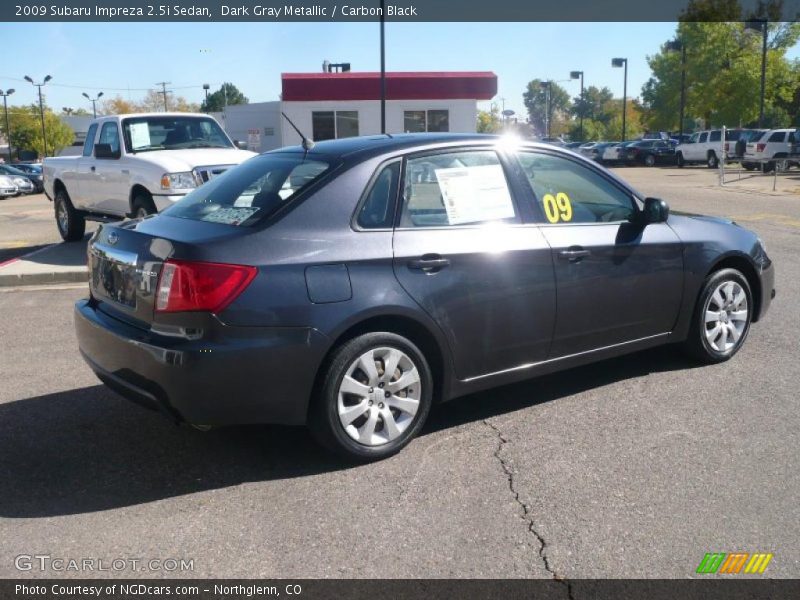 Dark Gray Metallic / Carbon Black 2009 Subaru Impreza 2.5i Sedan