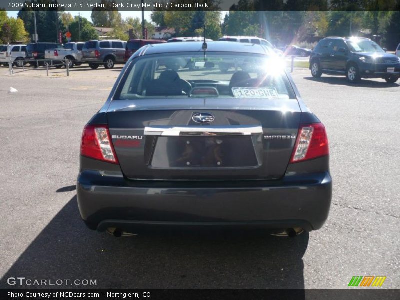 Dark Gray Metallic / Carbon Black 2009 Subaru Impreza 2.5i Sedan