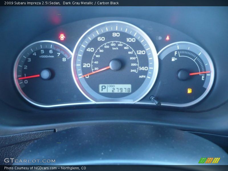 Dark Gray Metallic / Carbon Black 2009 Subaru Impreza 2.5i Sedan
