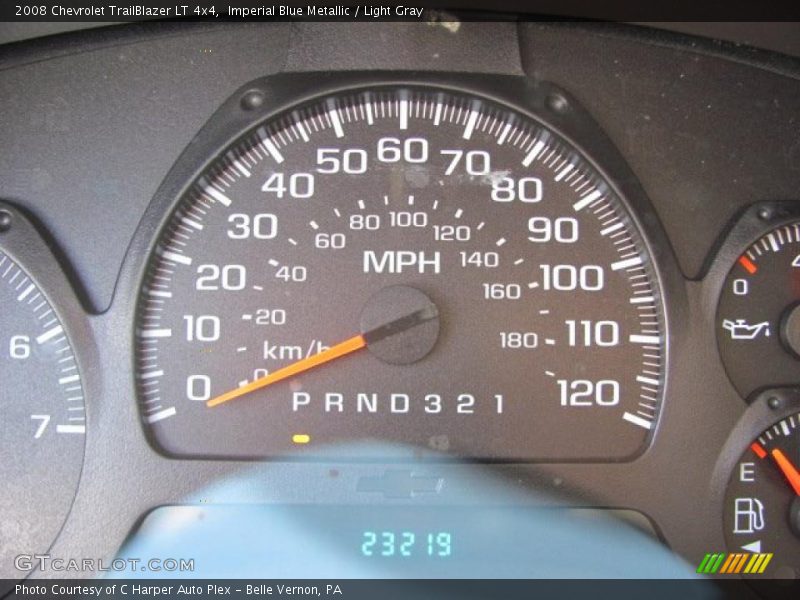 Imperial Blue Metallic / Light Gray 2008 Chevrolet TrailBlazer LT 4x4