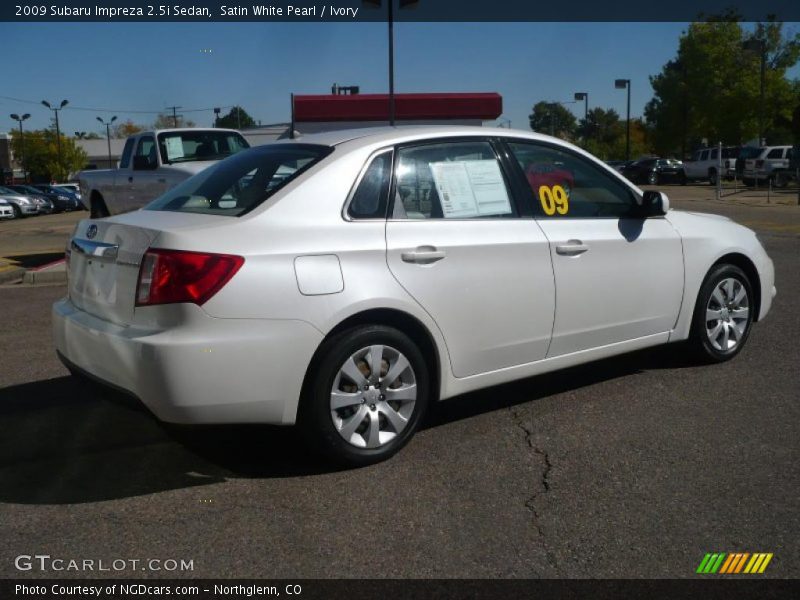 Satin White Pearl / Ivory 2009 Subaru Impreza 2.5i Sedan