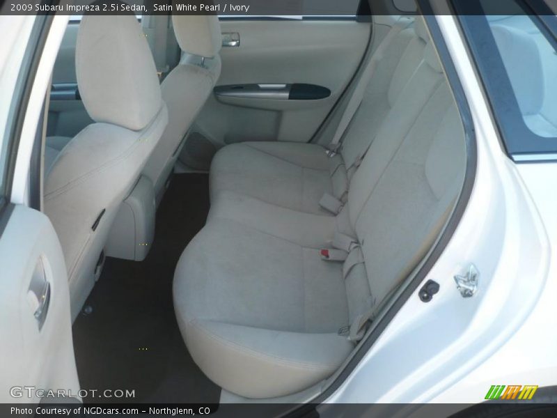 Satin White Pearl / Ivory 2009 Subaru Impreza 2.5i Sedan