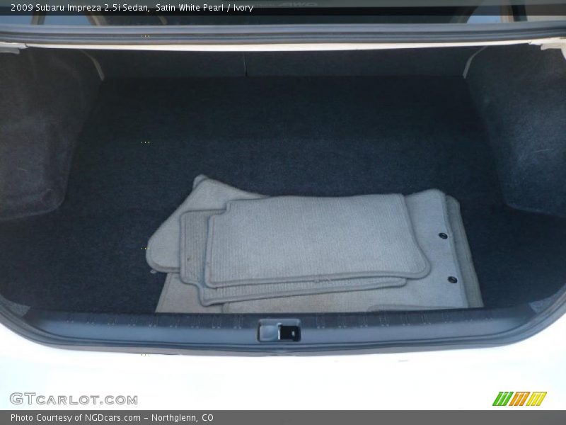 Satin White Pearl / Ivory 2009 Subaru Impreza 2.5i Sedan