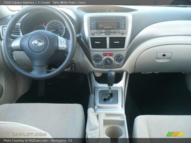 Satin White Pearl / Ivory 2009 Subaru Impreza 2.5i Sedan