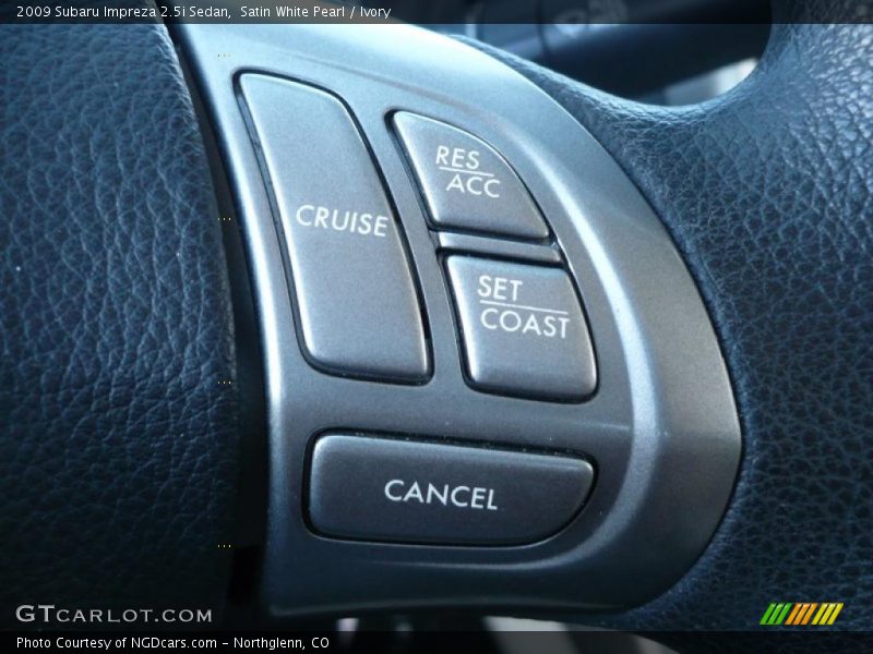 Satin White Pearl / Ivory 2009 Subaru Impreza 2.5i Sedan